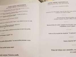 La Promenade (maison Dallais) menu