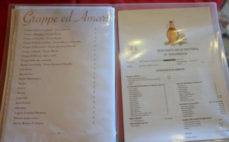 Trattoria La Toscanaccia menu