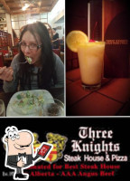 Three Knights Steakhouse & Pizza food