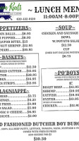 Southern Roots Authentic Cajun And Creole Cuisine menu