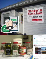 Pete's Pizza Pasta food