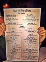 Food 101 Bistro menu