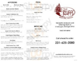 The Bluffs On Black Lake menu