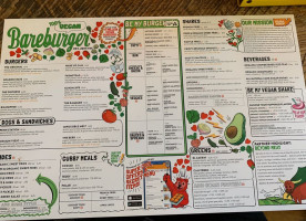 Bareburger menu