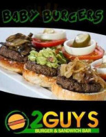 2guys Burger Sandwich menu