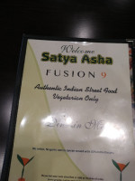 Satya Asha Veggie menu