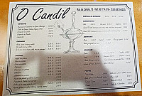 O Candil menu