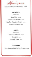 Ruth's Chris Steak House - Mohegan Sun at Pocono Downs menu
