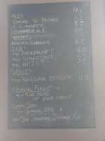 The Brew Bank menu
