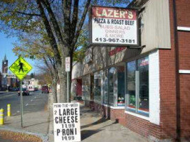 Lazer's Pizza Roast Beef outside