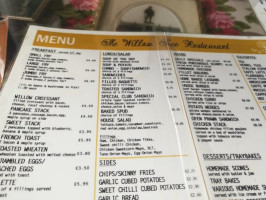 Willowtree menu