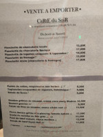 Le Vin Et Un Plat menu