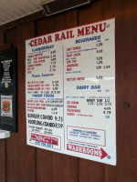 Cedar Rail Drive in Restaurant food