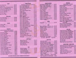 Cathay Inn Chop Suey menu