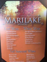 Marilake Winery And Resturant menu