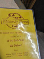 The Kennedy Street Cafe menu