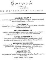 The Spot And Lounge food