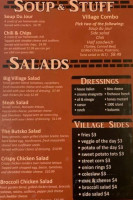 Village Pub menu