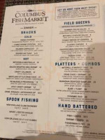 Columbus Fish Market Grandview menu
