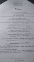 Byrne Woods Bar Restaurant menu
