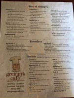 Grumpy's Café menu