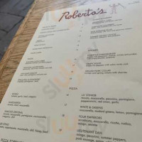 Roberta's menu