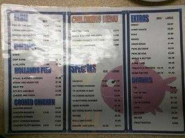 New Norbreck Fish Chips menu