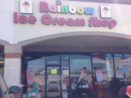 Rainbow Ice Cream Shop outside