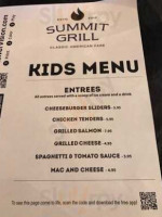 Summit Grill and Bar - Kansas City menu