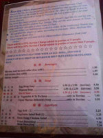 Shan Dong Chinese menu