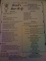 Brad's Bar-B-Q menu