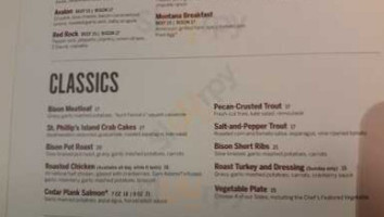 Ted's Montana Grill menu