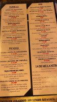 1/4 De Milla menu