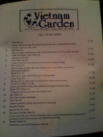 Vietnam Garden menu