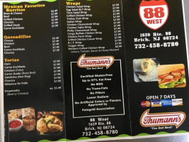 88 West Deli Grocery menu