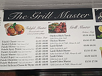 The Grill Master menu