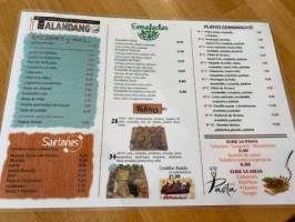 El Talandango menu