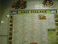 Asia Village menu