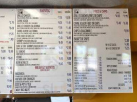 Elena's Taco Shop menu