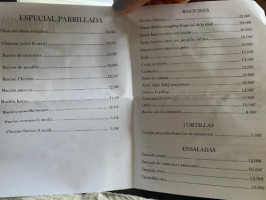El Capricho menu