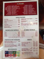 Ba-da Wings menu