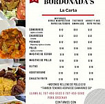 Bordonada’s menu