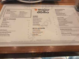Majordomo menu