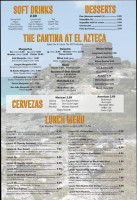 El Azteca Mexican menu