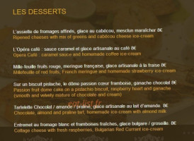 Opéra Café menu