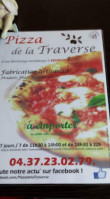 Pizza De La Traverse food