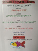Pappa E Buffa Di Franciss menu