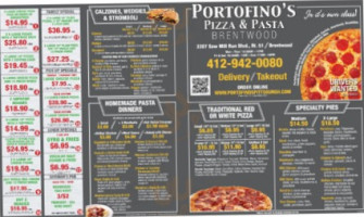 Portofino's Pizza Pasta food