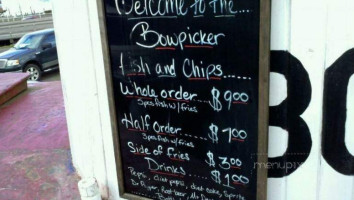 Bowpicker Fish Chips menu