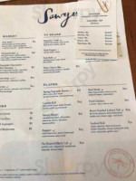 Sawyer Restaurant menu